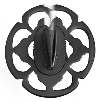 40" Black Textured Folded Steel | Hand Forged Katana Display Sword