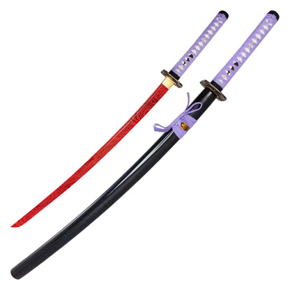 40" Purple Printed Carbon Steel | Hand Forged Katana Display Sword