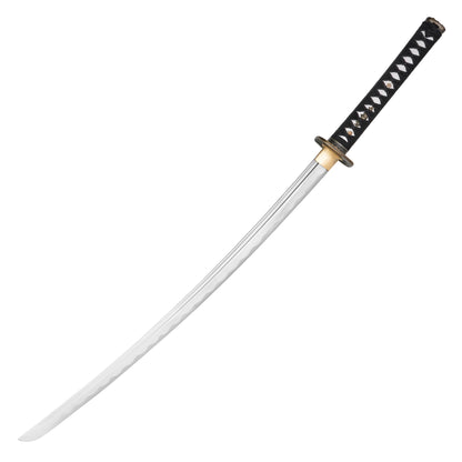 40" Black Carbon Steel Katana | Hand-Forged Display Sword