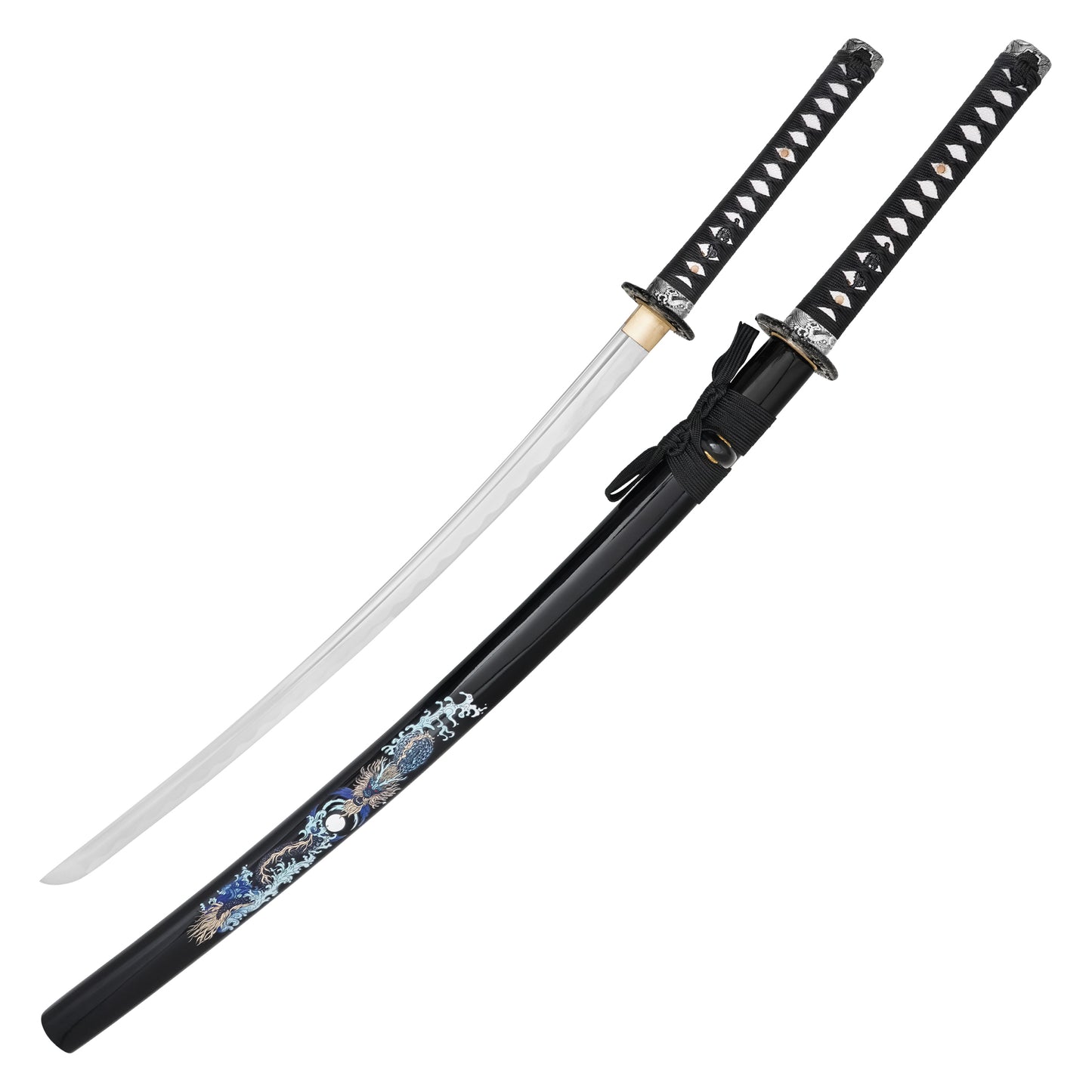 40" Dragon Carbon Steel Katana | Hand-Forged Display Sword
