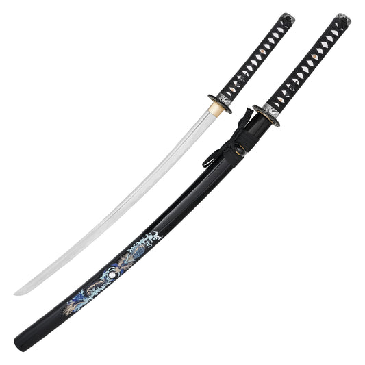 40" Dragon Carbon Steel Katana | Hand-Forged Display Sword
