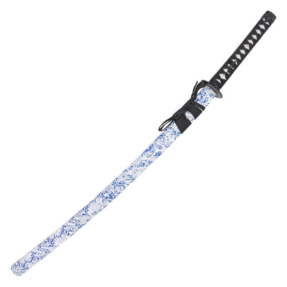 ONIKIRI - 39" Blue Floral Carbon Steel Katana | Katana