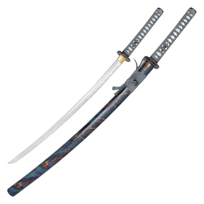 ONIKIRI - 39" Blue Marbled Carbon Steel Katana | Katana