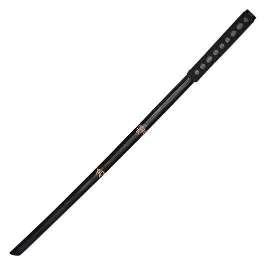 38" Black Wood Bokken Replica | Collectible Wood Training Sword