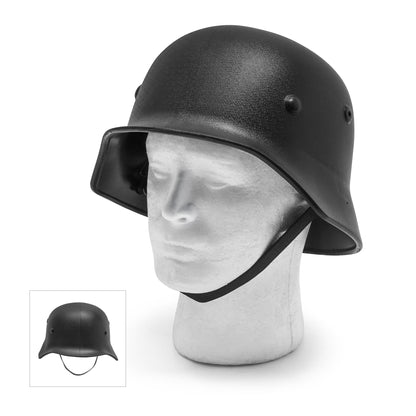 Black Stahlhelm Style Helmet | Foam Costume Helmet