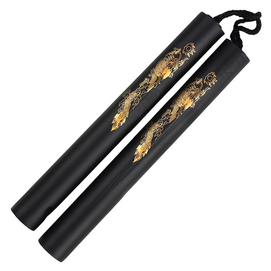 12" Golden Dragon Foam Nunchaku | Martial Arts Training Weapon