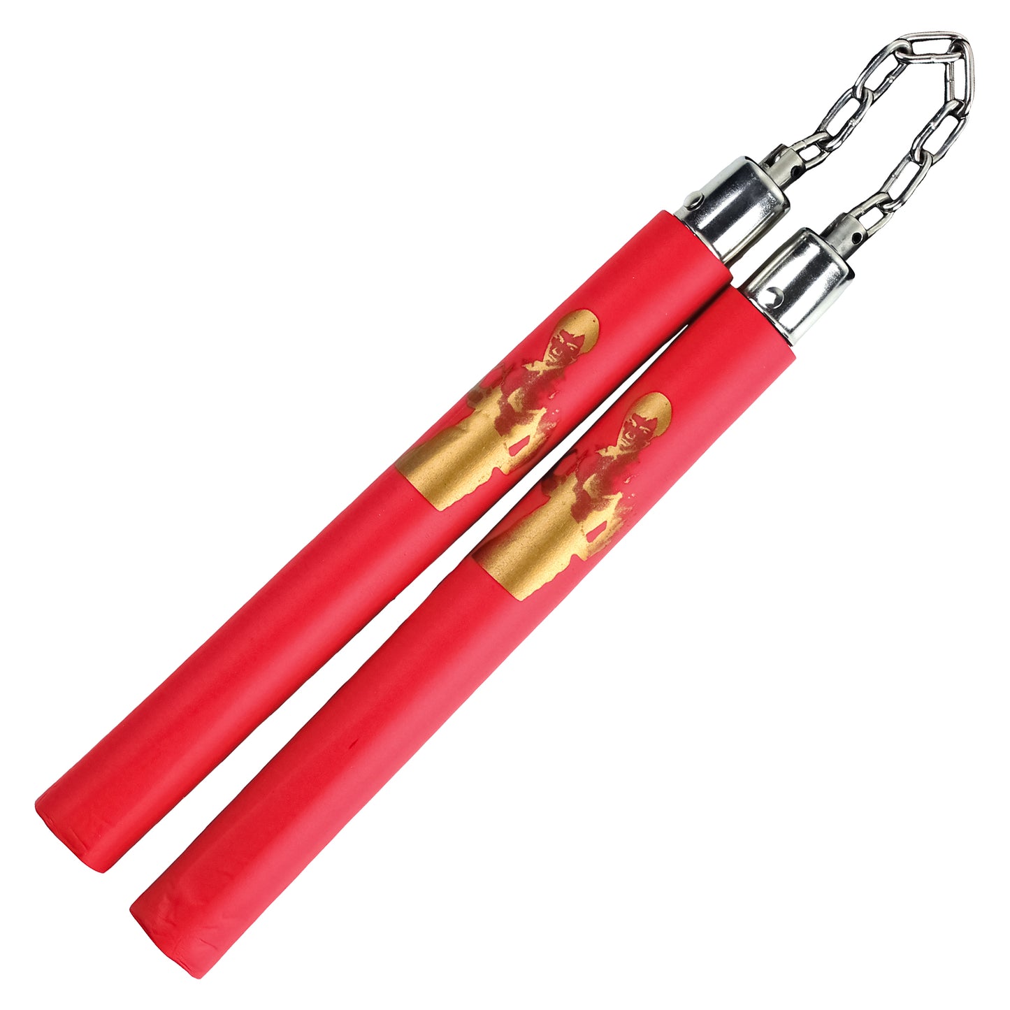 12" Red Bruce Lee Foam Nunchaku | Martial Arts Training Weapon