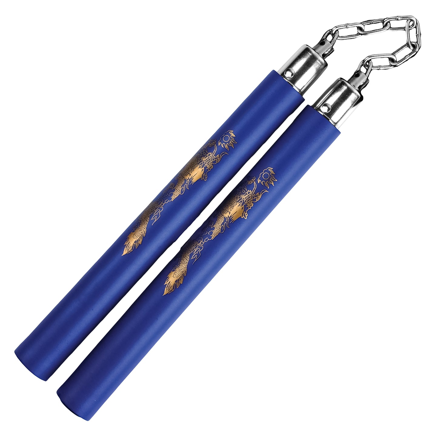12" Blue Dragon Foam Nunchaku | Martial Arts Training Weapon