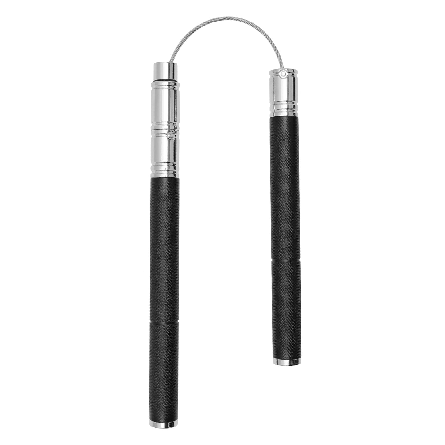 26" Black Wired Metal | Practice Nunchucks