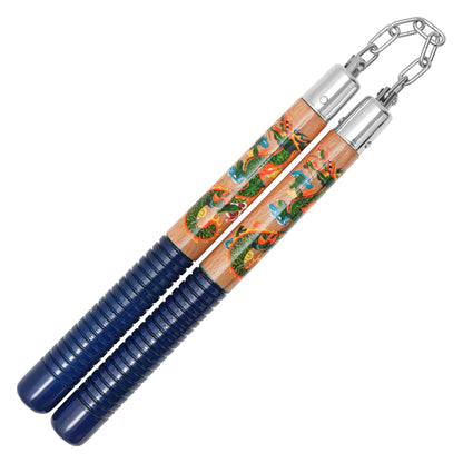 30.5" Wooden Dragon | Practice Nunchucks