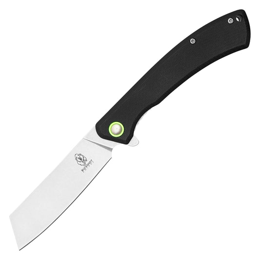 Buckshot Knives - 8.25" Black Textured D2 Steel | Ball Bearing Pocket Knife