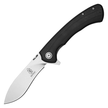 Buckshot Knives - 8.75" Black Textured D2 Steel | Ball Bearing Pocket Knife