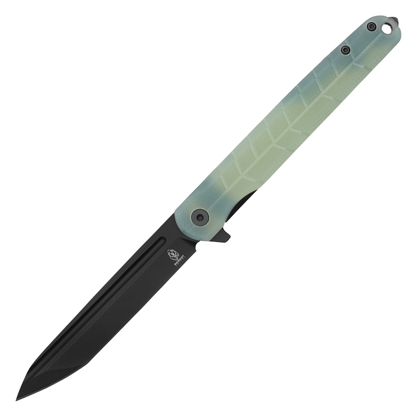 Buckshot Knives - 8.75" Translucent Slim | D2 Ball Bearing Pocket Knife