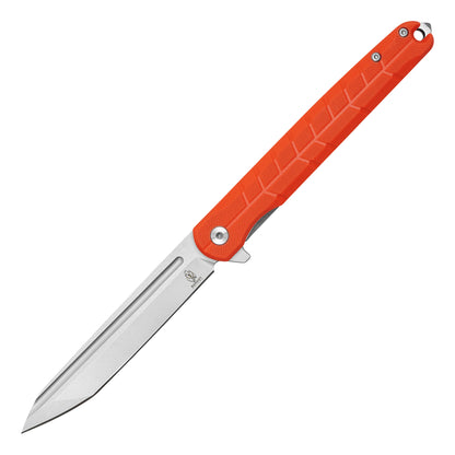 Buckshot Knives - 8.75" Orange Slim | D2 Ball Bearing Pocket Knife