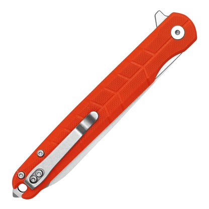 Buckshot Knives - 8.75" Orange Slim | D2 Ball Bearing Pocket Knife