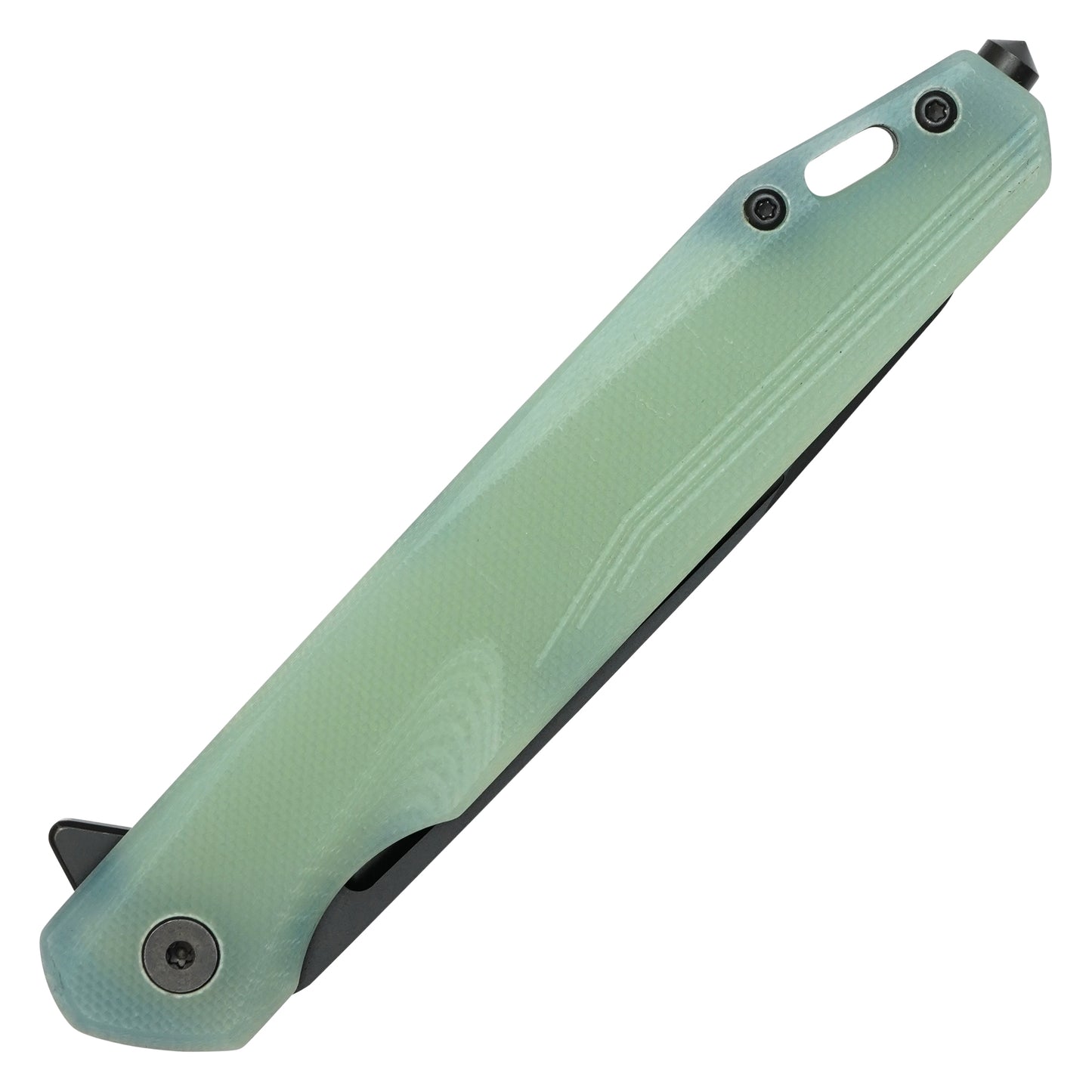 Buckshot Knives - 8.5" Translucent Slim D2 Tanto | Ball Bearing Pocket Knife