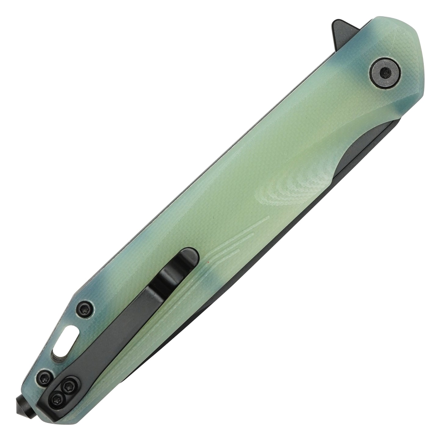 Buckshot Knives - 8.5" Translucent Slim D2 Tanto | Ball Bearing Pocket Knife