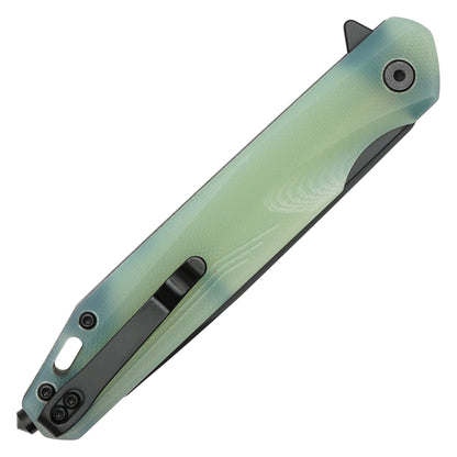 Buckshot Knives - 8.5" Translucent Slim D2 Tanto | Ball Bearing Pocket Knife