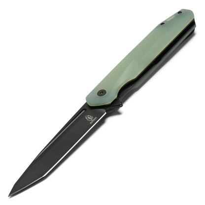 Buckshot Knives - 8.5" Translucent Slim D2 Tanto | Ball Bearing Pocket Knife