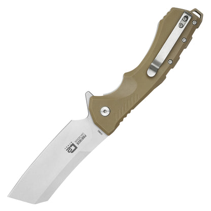 Buckshot Knives - 8.5" Desert Tan | D2 Pocket Cleaver Knife