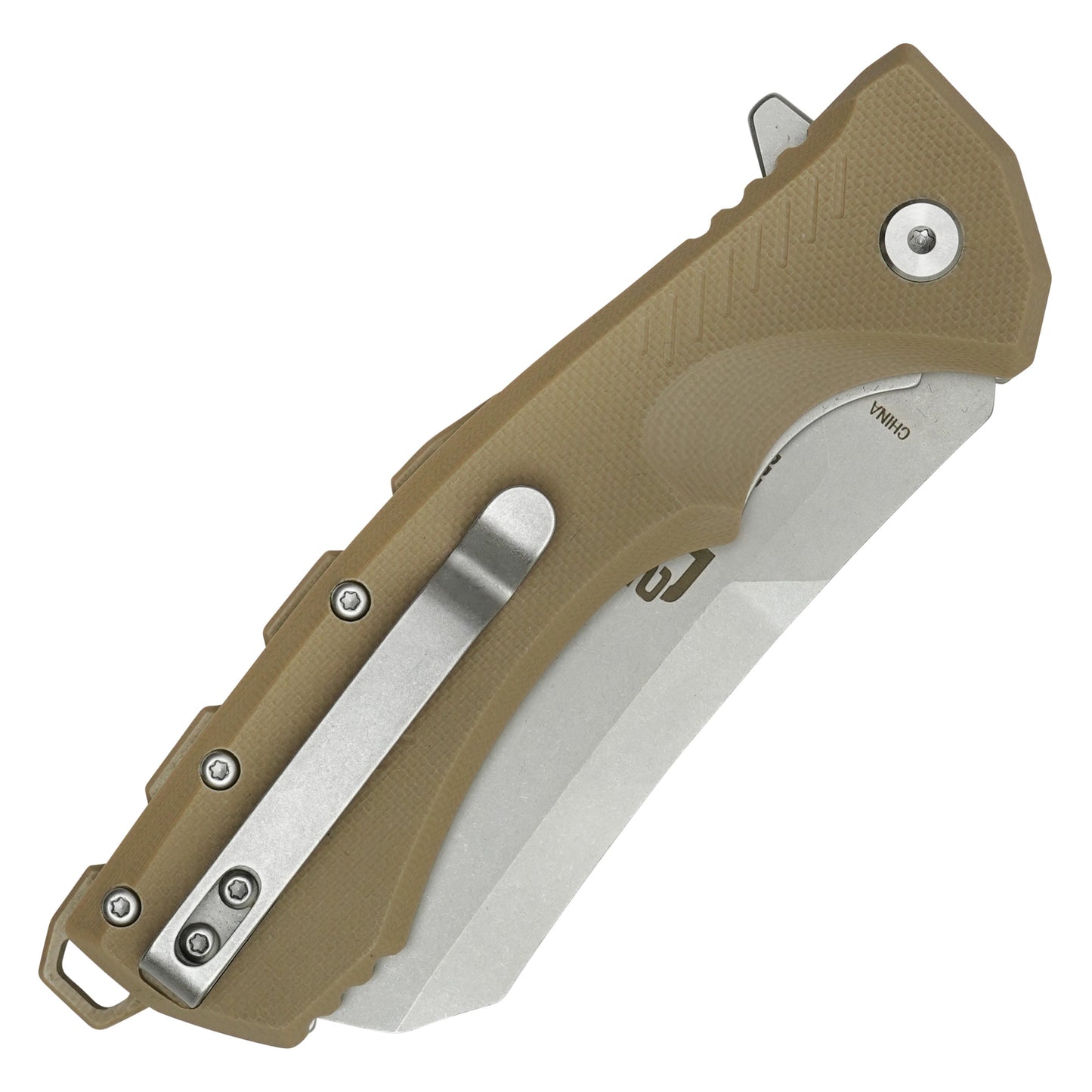 Buckshot Knives - 8.5" Desert Tan | D2 Pocket Cleaver Knife