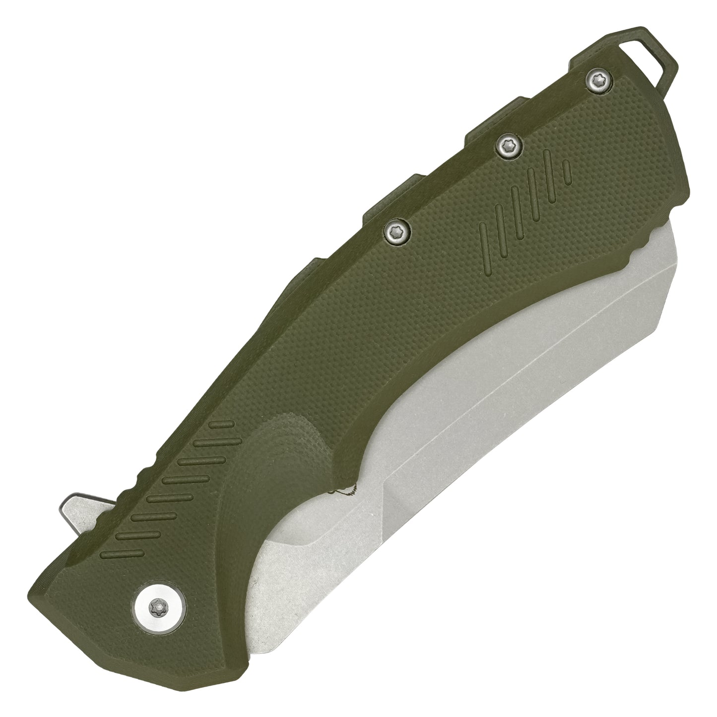 Buckshot Knives - 8.5" Green | D2 Pocket Cleaver Knife