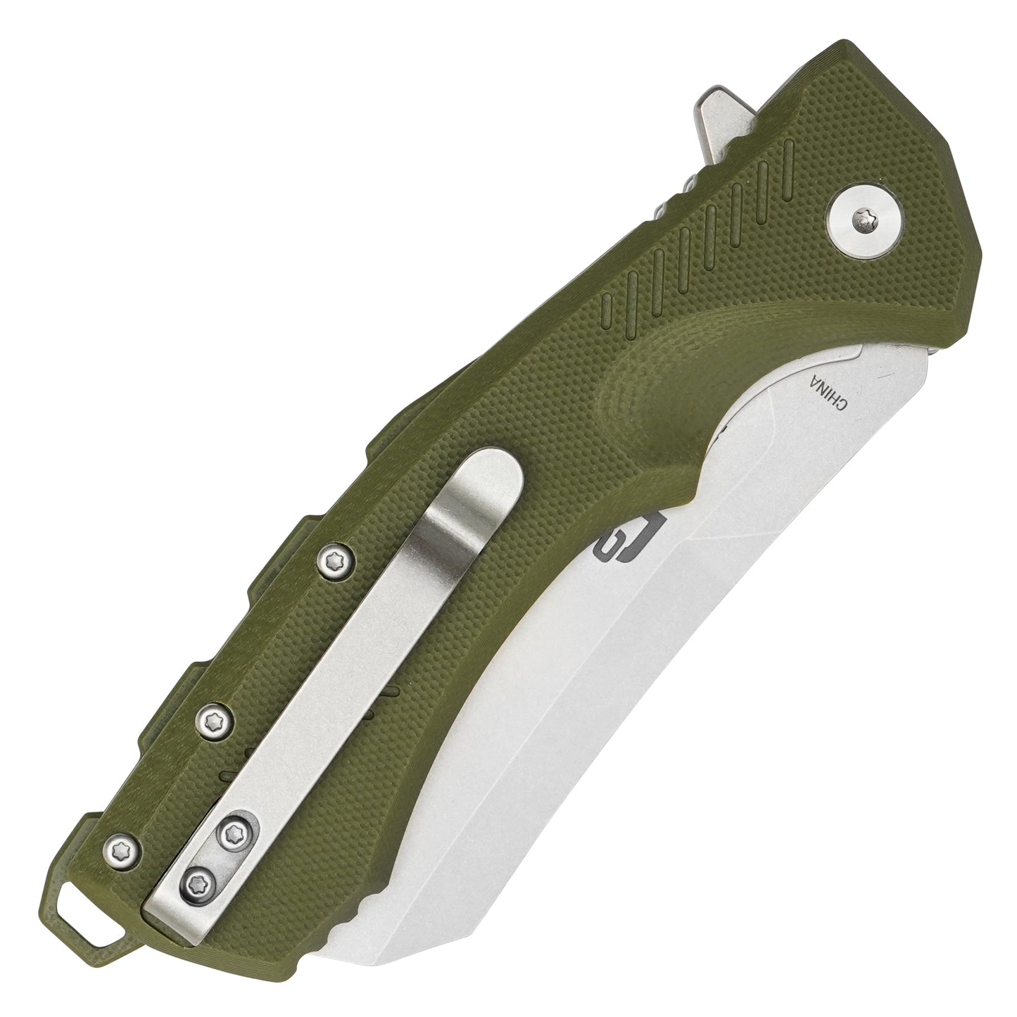 Buckshot Knives - 8.5" Green | D2 Pocket Cleaver Knife