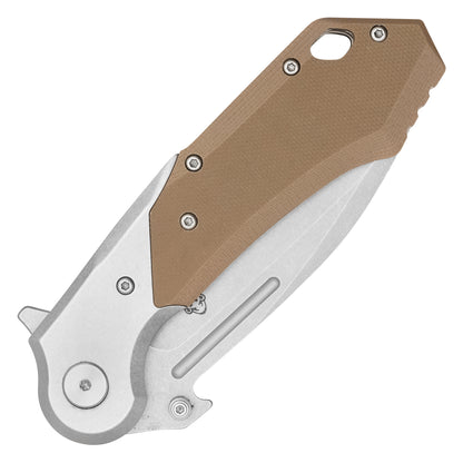 Buckshot Knives - 8.25" Desert D2 Drop Point | Ball Bearing Pocket Knife