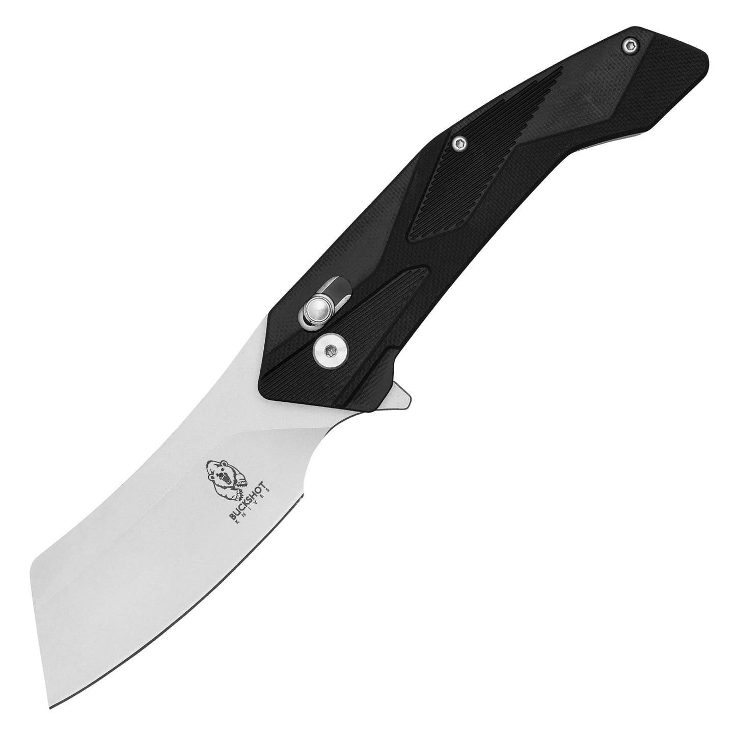 Buckshot Knives - 8" Black | D2 Pocket Cleaver Knife