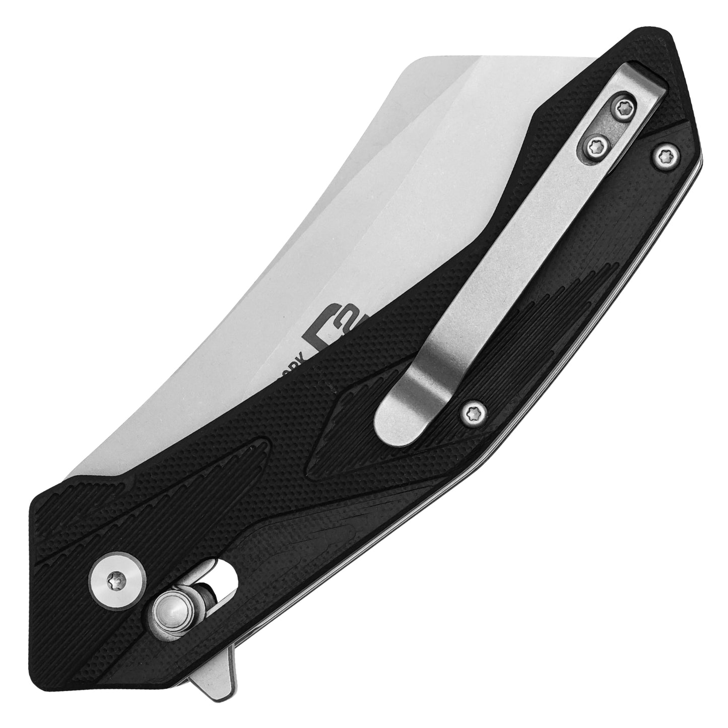 Buckshot Knives - 8" Black | D2 Pocket Cleaver Knife