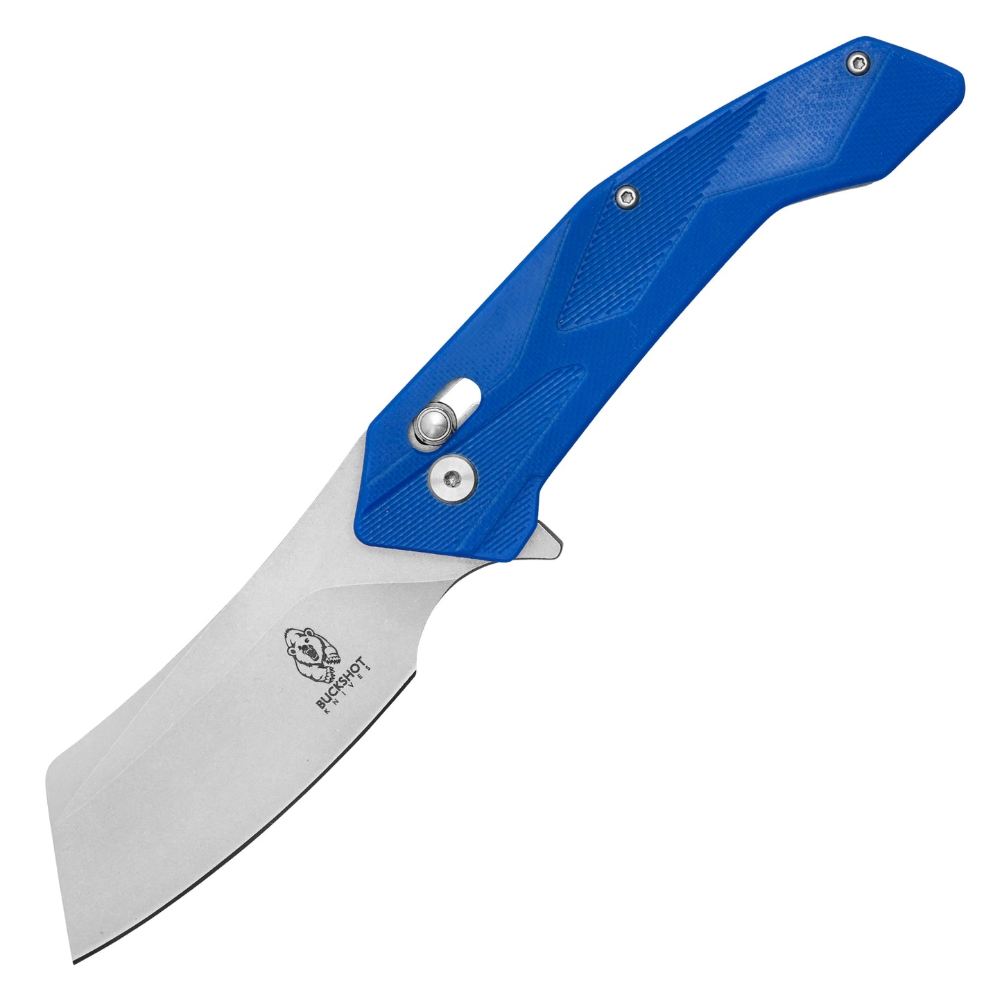 Buckshot Knives - 8" Blue | D2 Pocket Cleaver Knife