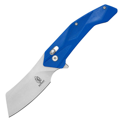 Buckshot Knives - 8" Blue | D2 Pocket Cleaver Knife