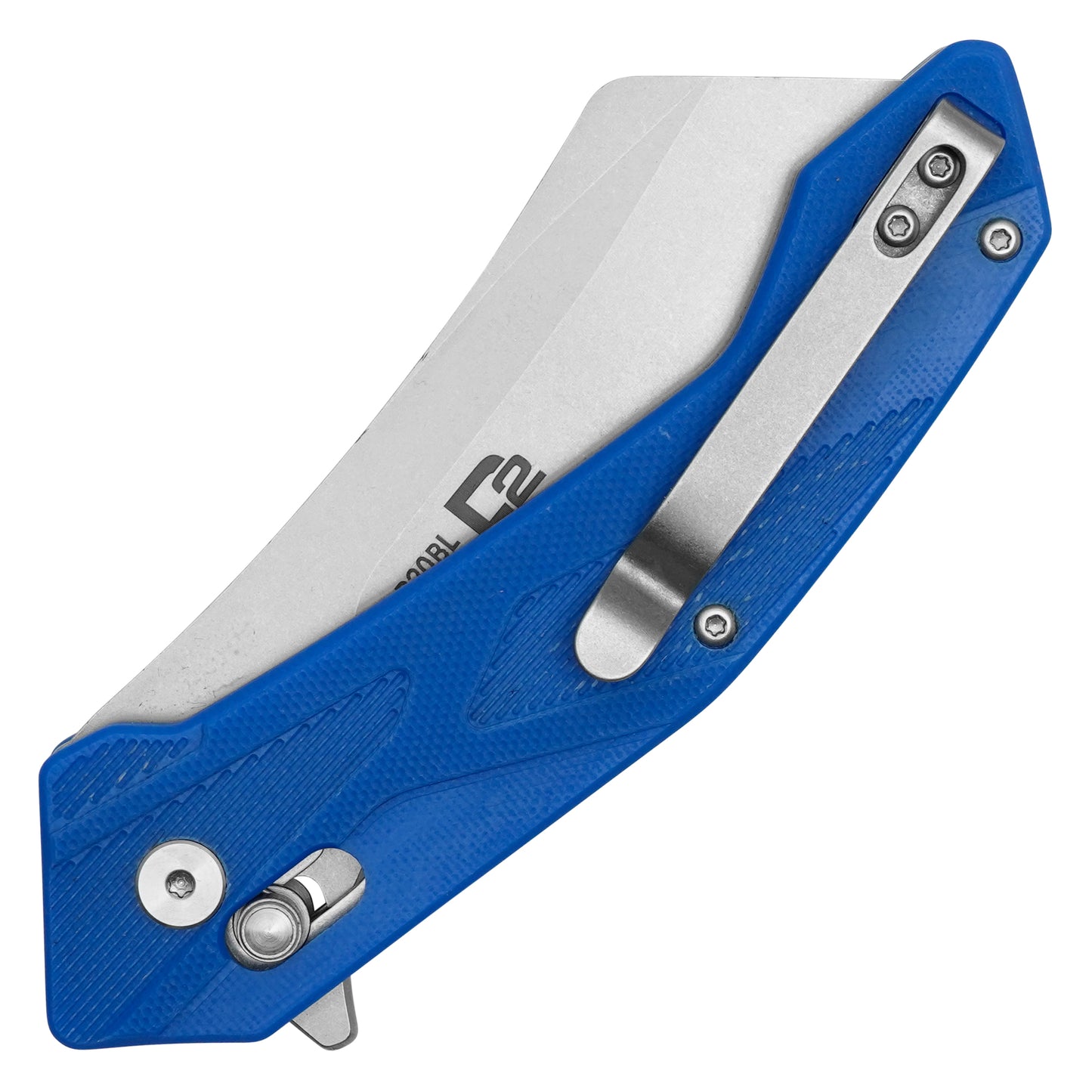 Buckshot Knives - 8" Blue | D2 Pocket Cleaver Knife