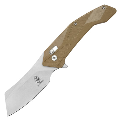 Buckshot Knives - 8" Desert Tan | D2 Pocket Cleaver Knife
