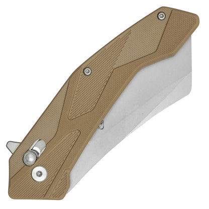Buckshot Knives - 8" Desert Tan | D2 Pocket Cleaver Knife