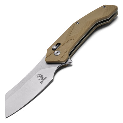 Buckshot Knives - 8" Desert Tan | D2 Pocket Cleaver Knife