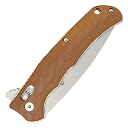 Buckshot Knives - 8.25" Desert D2 Drop Point | Ball Bearing Pocket Knife