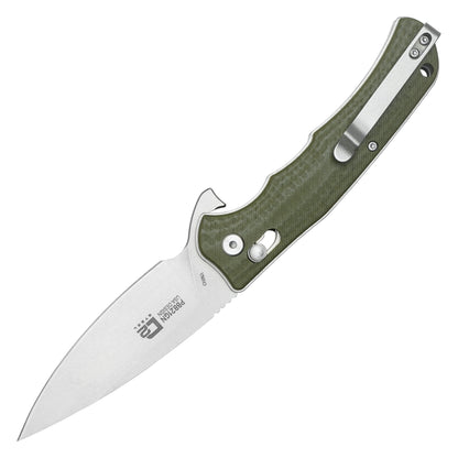 Buckshot Knives - 8.25" Green D2 Drop Point | Ball Bearing Pocket Knife