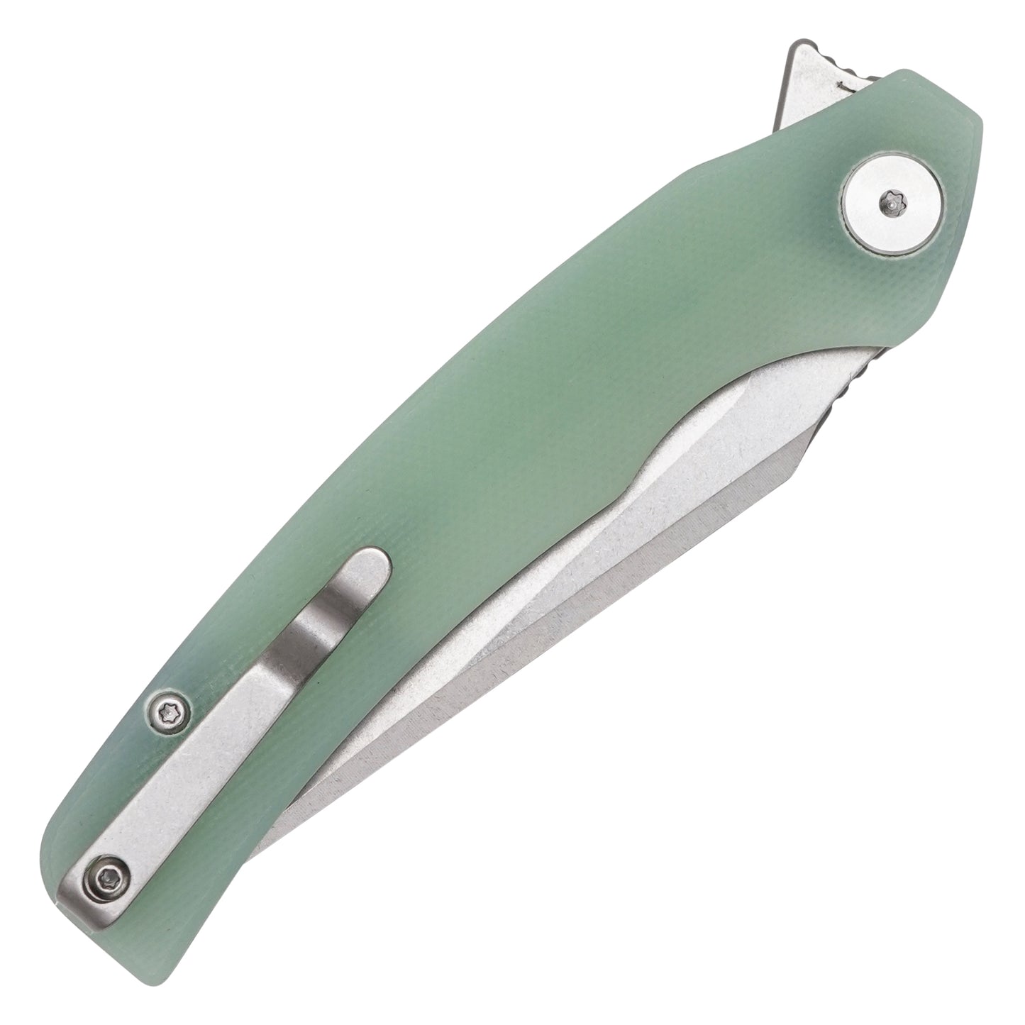 Buckshot Knives - 7.75" Translucent D2 Drop Point | Ball Bearing Pocket Knife