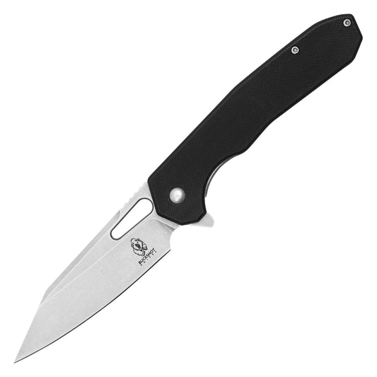 Buckshot Knives - 8.25" Black Perforated D2 | Ball Bearing Pocket Knife