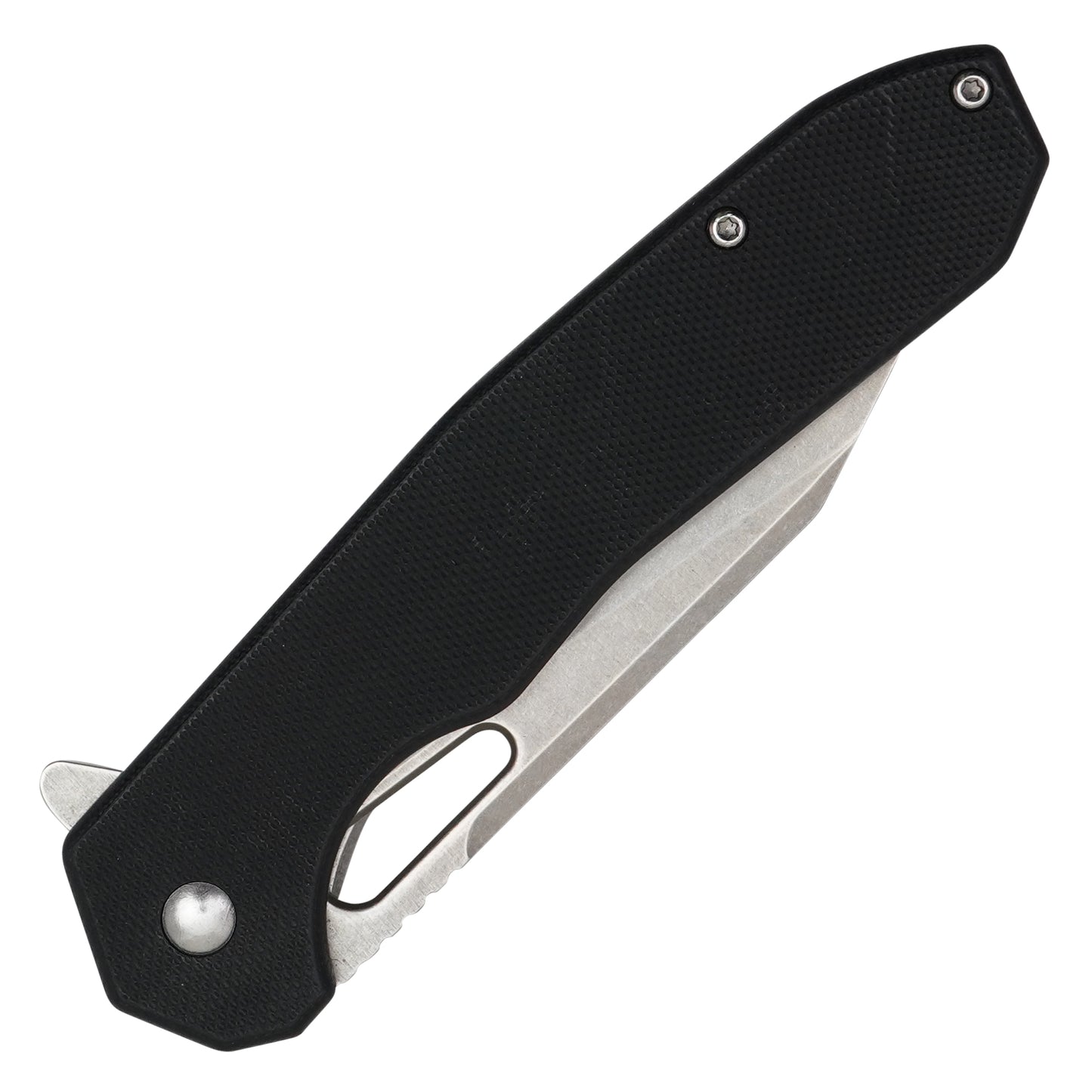 Buckshot Knives - 8.25" Black Perforated D2 | Ball Bearing Pocket Knife