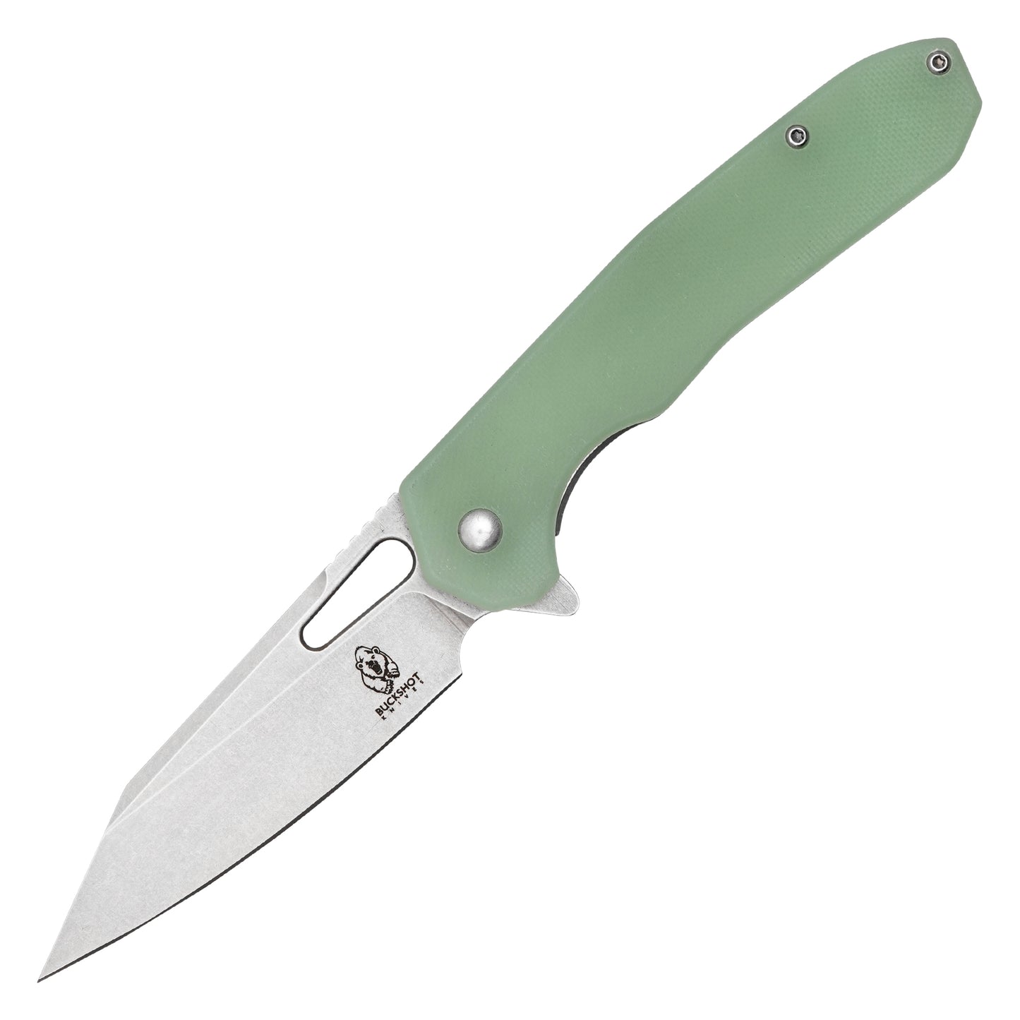 Buckshot Knives - 8.25" Translucent Perforated D2 | Ball Bearing Pocket Knife