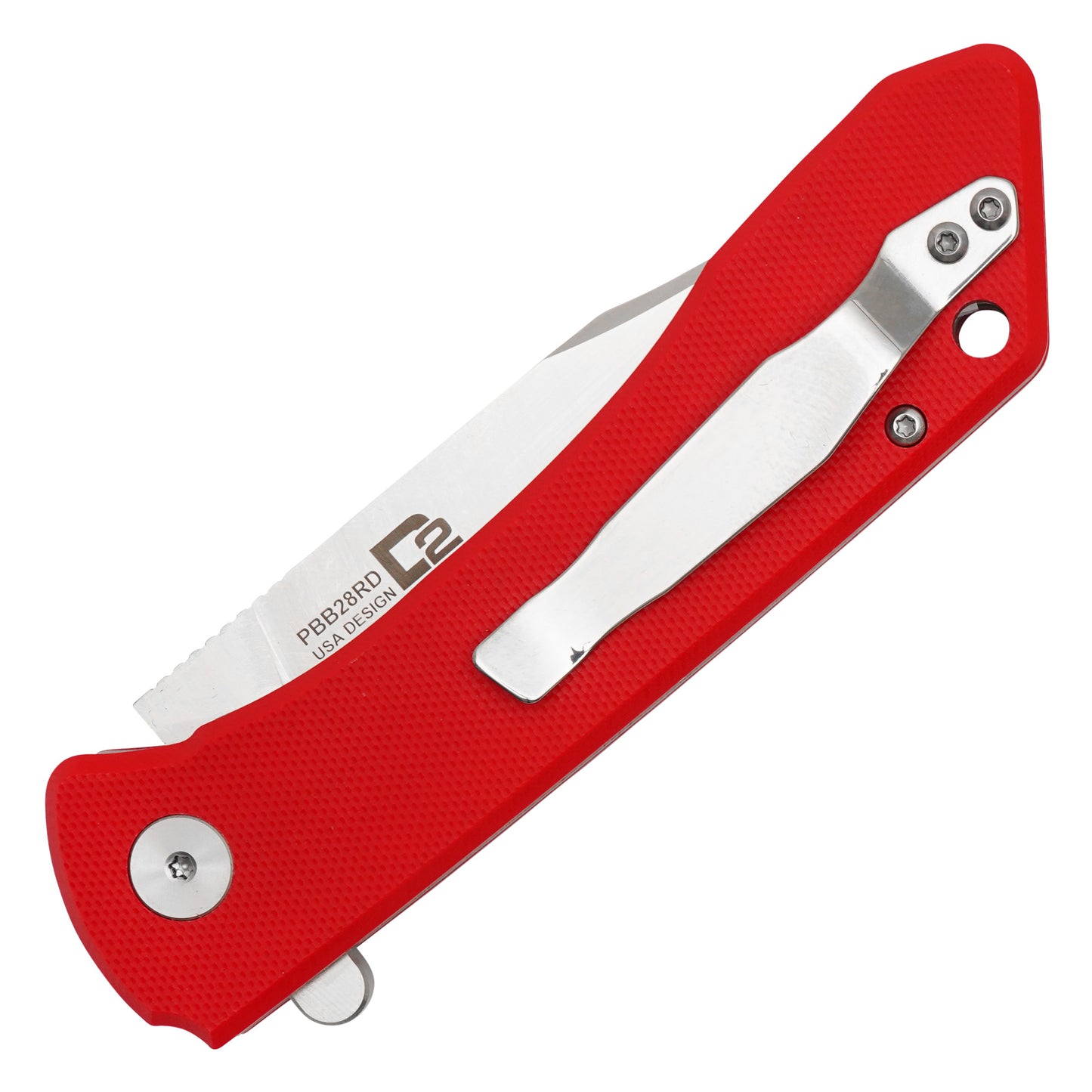 Buckshot Knives - 8.25" Red D2 | Ball Bearing Pocket Knife