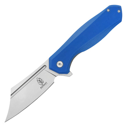 Buckshot Knives - 8.25" Blue D2 Clip Point | Ball Bearing Pocket Knife
