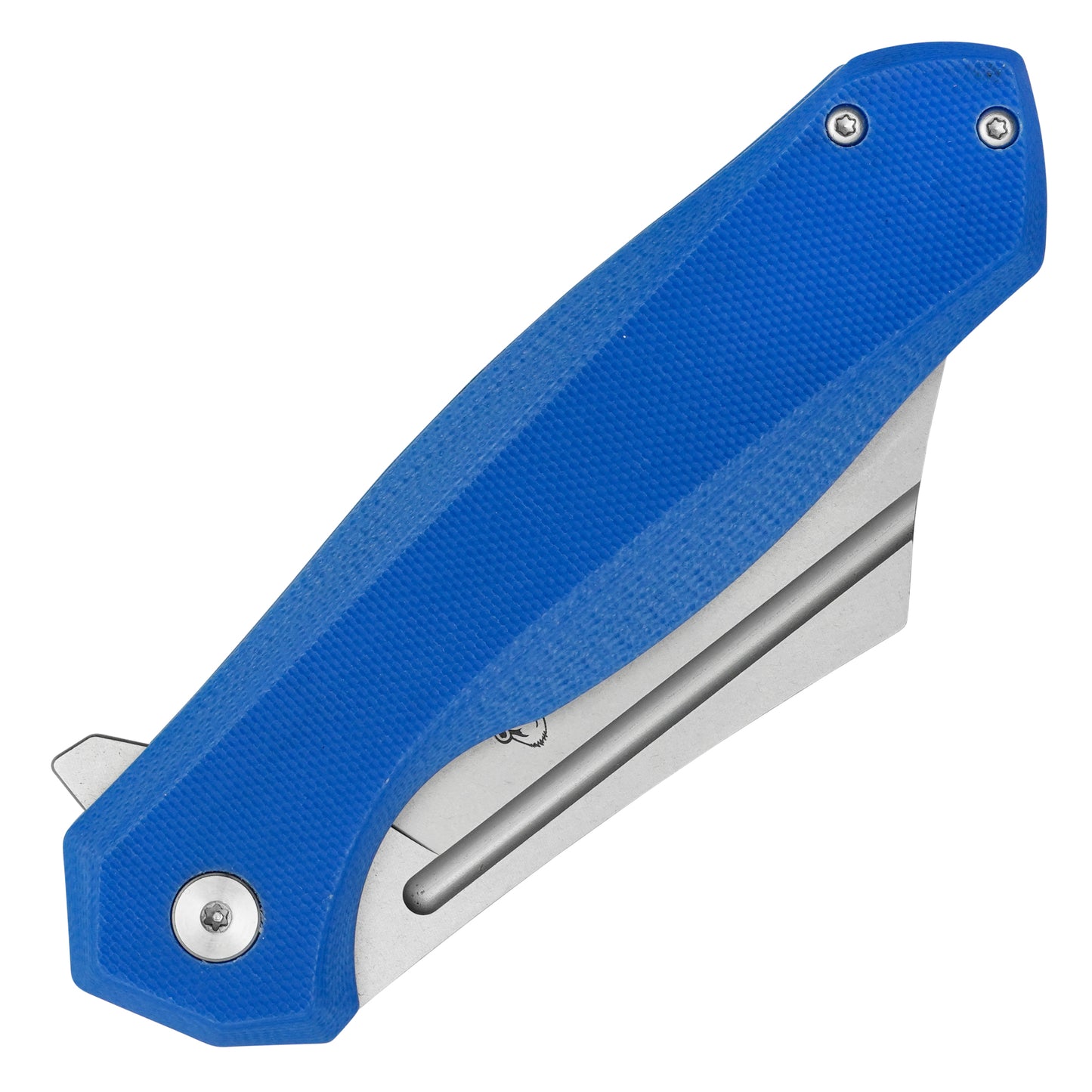 Buckshot Knives - 8.25" Blue D2 Clip Point | Ball Bearing Pocket Knife