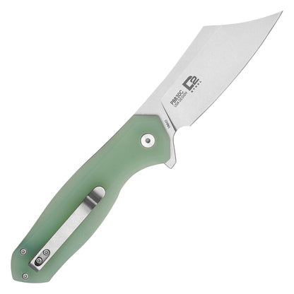 Buckshot Knives - 8.25" Jade Green D2 Clip Point | Ball Bearing Pocket Knife
