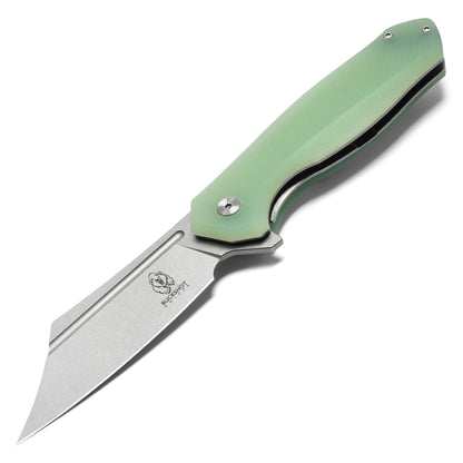 Buckshot Knives - 8.25" Jade Green D2 Clip Point | Ball Bearing Pocket Knife