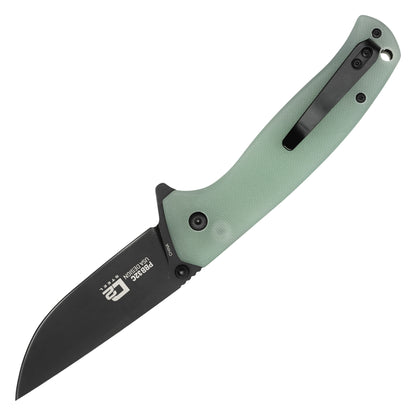 Buckshot Knives - 7.75" Jade D2 Drop Point | Ball Bearing Pocket Knife