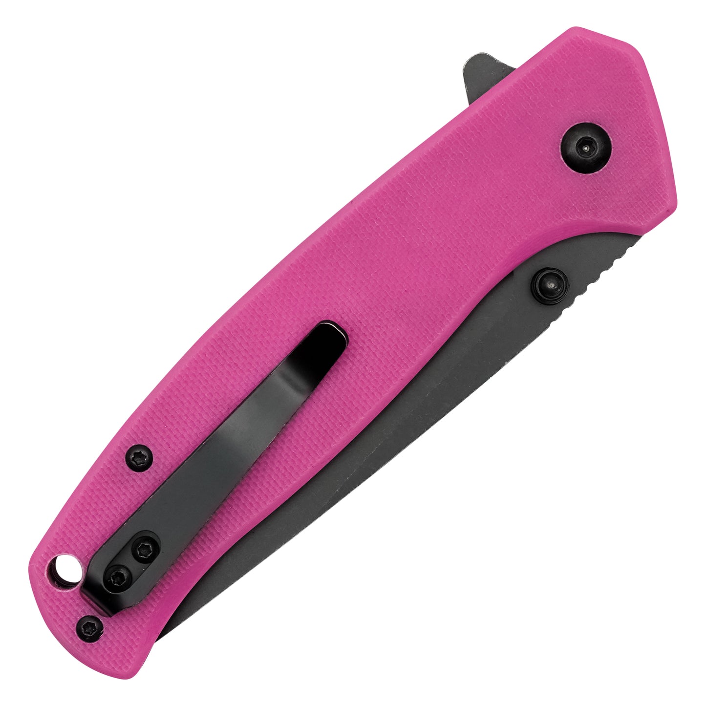 Buckshot Knives - 7.75" Pink D2 | Ball Bearing Pocket Knife