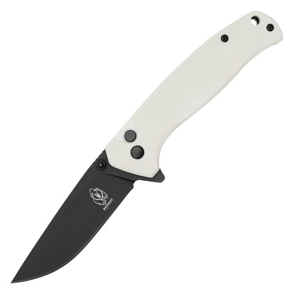 Buckshot Knives - 7.75" White D2 | Ball Bearing Pocket Knife